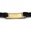 Oro Laminado Fancy Necklace, Gold Filled Style Choker Design, Polished, Golden Finish, 04.215.0001.13