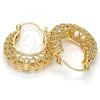 Oro Laminado Medium Hoop, Gold Filled Style Polished, Golden Finish, 02.170.0115.30