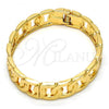 Gold Tone Individual Bangle, Polished, Golden Finish, 07.252.0025.05.GT (12 MM Thickness, Size 5 - 2.50 Diameter)