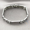 Stainless Steel Solid Bracelet, Polished, Steel Finish, 03.114.0345.1.08