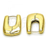 Oro Laminado Huggie Hoop, Gold Filled Style Polished, Golden Finish, 02.213.0493.15