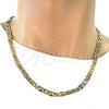 Oro Laminado Basic Necklace, Gold Filled Style Mariner Design, Polished, Golden Finish, 5.222.023.22
