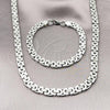 Stainless Steel Necklace and Bracelet, Polished, Steel Finish, 06.116.0057.1
