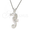 Sterling Silver Fancy Pendant, Seahorse Design, Polished,, 05.398.0010