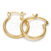 Oro Laminado Small Hoop, Gold Filled Style Polished, Golden Finish, 5.134.013.15