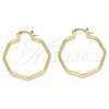 Oro Laminado Medium Hoop, Gold Filled Style Polished, Golden Finish, 02.170.0323.30
