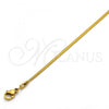 Stainless Steel Basic Necklace, Polished, Golden Finish, 04.238.0017.1.18