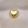 Oro Laminado Fancy Pendant, Gold Filled Style Heart Design, Polished, Golden Finish, 05.368.0004