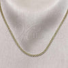 Oro Laminado Basic Necklace, Gold Filled Style Bismark Design, Polished, Golden Finish, 04.213.0262.22