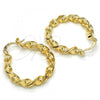 Oro Laminado Medium Hoop, Gold Filled Style Polished, Golden Finish, 02.170.0167.1.30