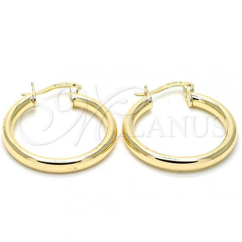 Oro Laminado Small Hoop, Gold Filled Style Polished, Golden Finish, 5.134.026.25