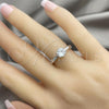 Sterling Silver Wedding Ring, with White Cubic Zirconia, Polished, Silver Finish, 01.398.0001.06