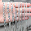 Sterling Silver Basic Anklet, Curb Design, Polished, Silver Finish, 03.420.0032.10
