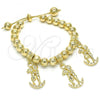 Oro Laminado Adjustable Bolo Bracelet, Gold Filled Style Polished, Golden Finish, 03.63.2008.08