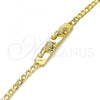 Oro Laminado ID Bracelet, Gold Filled Style Elephant Design, Polished, Golden Finish, 03.213.0065.08