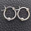 Sterling Silver Small Hoop, and Ball Polished, Silver Finish, 02.399.0018.10