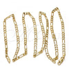 Gold Tone Basic Necklace, Figaro Design, Polished, Golden Finish, 04.242.0015.30GT