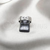 Stainless Steel Mens Ring, Black Polished, Steel Finish, 01.63.0724.08