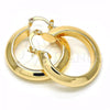 Oro Laminado Medium Hoop, Gold Filled Style Polished, Golden Finish, 02.261.0050.30