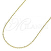 Oro Laminado Basic Necklace, Gold Filled Style Polished, Golden Finish, 04.213.0223.18