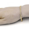 Oro Laminado Basic Bracelet, Gold Filled Style Polished, Golden Finish, 04.63.1363.08