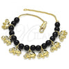 Oro Laminado Charm Bracelet, Gold Filled Style Elephant Design, Polished, Golden Finish, 03.63.2095.07