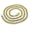 Oro Laminado Basic Necklace, Gold Filled Style Bismark Design, Polished, Golden Finish, 04.213.0263.20