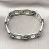 Stainless Steel Solid Bracelet, Polished, Steel Finish, 03.114.0401.09