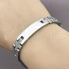 Stainless Steel Solid Bracelet, Polished, Steel Finish, 03.114.0229.09