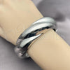 Rhodium Plated Individual Bangle, Polished, Rhodium Finish, 07.307.0027.1.04