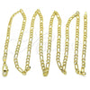 Oro Laminado Basic Necklace, Gold Filled Style Figaro Design, Polished, Golden Finish, 5.222.017.30