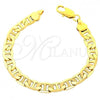 Oro Laminado Basic Bracelet, Gold Filled Style Mariner Design, Polished, Golden Finish, 5.222.022.08