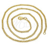 Oro Laminado Basic Necklace, Gold Filled Style Polished, Golden Finish, 04.213.0066.18
