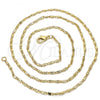 Oro Laminado Basic Necklace, Gold Filled Style Polished, Golden Finish, 04.213.0068.22