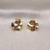 Oro Laminado Stud Earring, Gold Filled Style Polished, Golden Finish, 02.385.0017