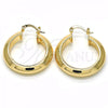 Oro Laminado Medium Hoop, Gold Filled Style Polished, Golden Finish, 02.261.0050.30