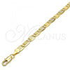 Oro Laminado Basic Bracelet, Gold Filled Style Polished, Golden Finish, 04.63.1336.08