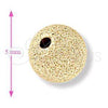 Oro Laminado Bead, Gold Filled Style Matte Finish, Golden Finish, 5.234.027.05.100