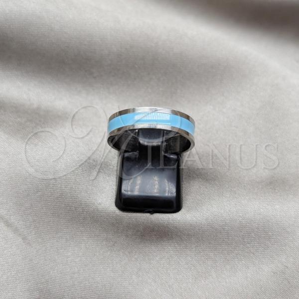 Stainless Steel Mens Ring, Polished, Steel Finish, 01.63.0609.10