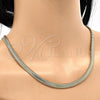 Oro Laminado Basic Necklace, Gold Filled Style Rat Tail Design, Polished, Golden Finish, 04.213.0065.30
