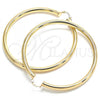 Oro Laminado Extra Large Hoop, Gold Filled Style Hollow Design, Polished, Golden Finish, 02.170.0314.80