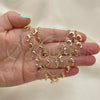 Oro Laminado Necklace and Bracelet, Gold Filled Style Dolphin Design, Polished, Golden Finish, 06.105.0003