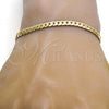 Gold Tone Basic Bracelet, Polished, Golden Finish, 04.242.0021.09GT