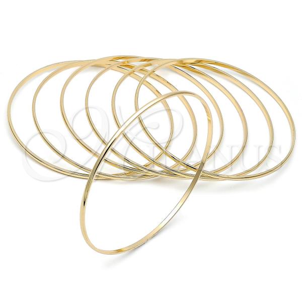 Oro Laminado Semanario Bangle, Gold Filled Style Polished, Golden Finish, 5.232.002.06 (02 MM Thickness, Size 6 - 2.75 Diameter)