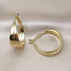 Oro Laminado Medium Hoop, Gold Filled Style Polished, Golden Finish, 02.213.0681.30