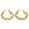 Oro Laminado Small Hoop, Gold Filled Style Polished, Golden Finish, 5.136.006.25