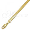 Oro Laminado Basic Bracelet, Gold Filled Style Herringbone Design, Polished, Golden Finish, 5.221.005.2.08