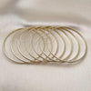 Oro Laminado Semanario Bangle, Gold Filled Style Golden Finish, 5.232.002.04 (02 MM Thickness, Size 4 - 2.25 Diameter)