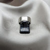 Stainless Steel Mens Ring, Black Polished, Steel Finish, 01.63.0695.07