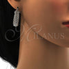 Rhodium Plated Medium Hoop, Polished, Rhodium Finish, 02.163.0025.1.30